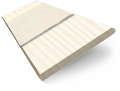 ColorizedSwatch Soft Cream & Cream Faux Wood Blind - 50mm Slat sample image 3145