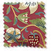 ColorizedSwatch Electric William Morris Strawberry Thief Harissa Red Roller Blind sample image 4060