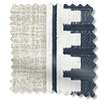 ColorizedSwatch Arlo Oatmeal & Ascott Indigo Curtains sample image 5925