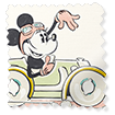 ColorizedSwatch Minnie On The Move Border Blackout Blush Ivory Roller Blind sample image 9297