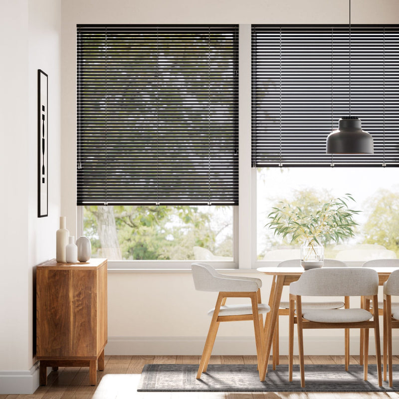 Colorized Atelier Dark Black Venetian Blind - 25mm Slat 2263