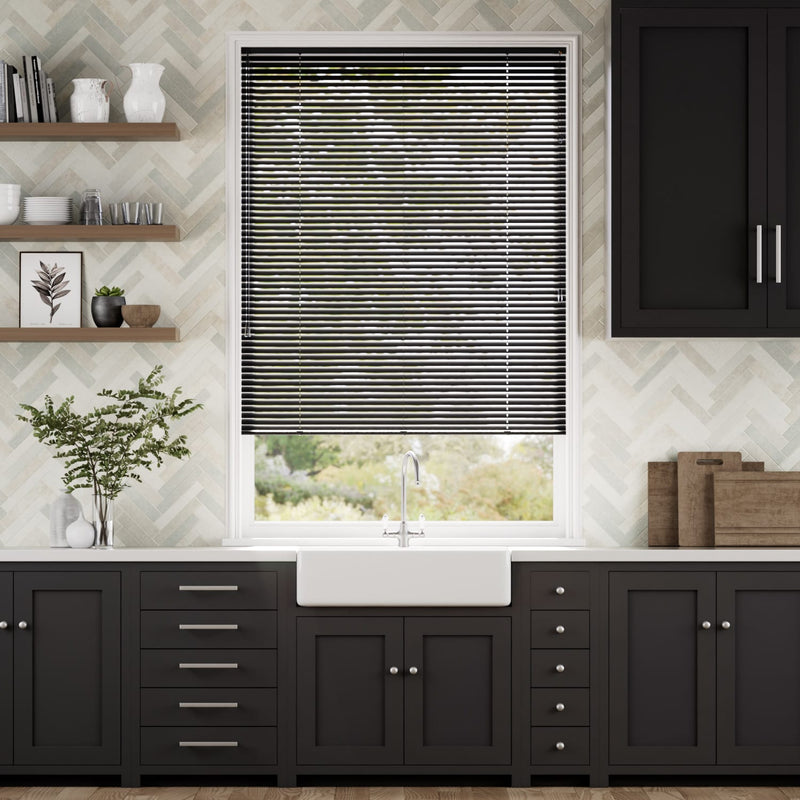 Colorized Studio Jet Black Venetian Blind - 25mm Slat 2309