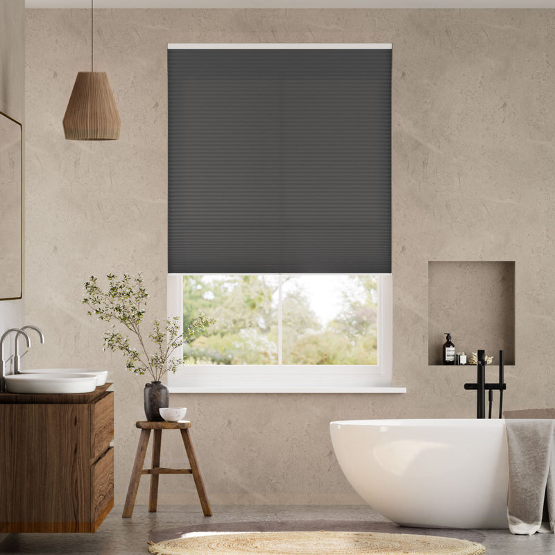 Colorized DuoLight Cordless Anthracite  Thermal Blind 2173