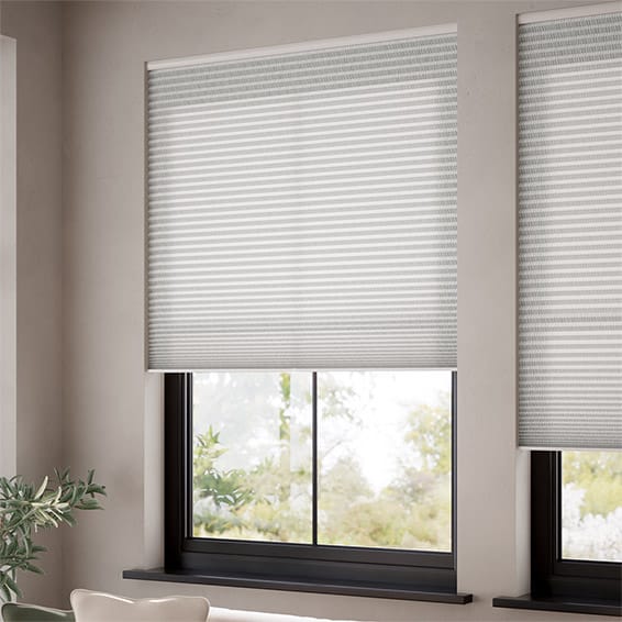 ColorizedZoom DuoLight Cordless Strie Soft Grey Thermal Blind 2191
