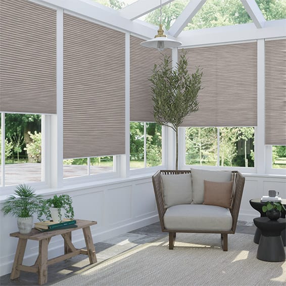 ColorizedZoom DuoLight Cordless Grain Fawn Thermal Blind 2222