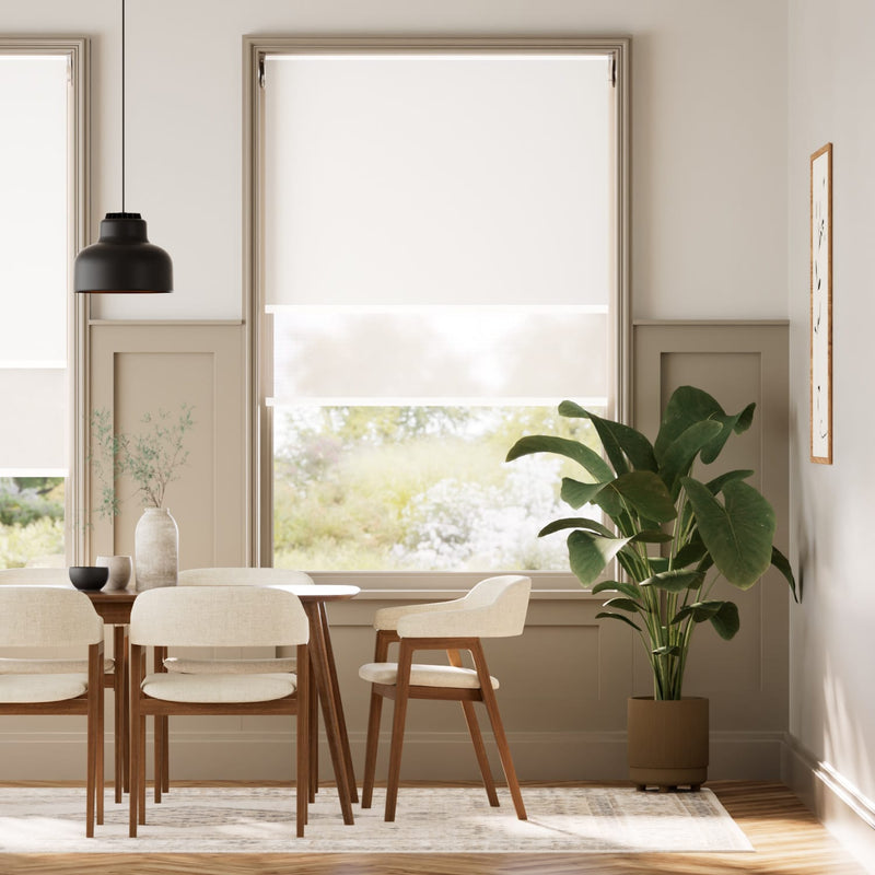 Colorized Umbra Milk White Double Roller Blind 2334