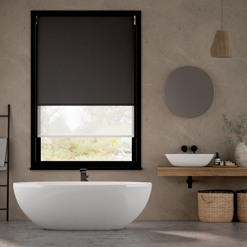 Colorized Electric Atom Sable  Double Roller Blind 2402
