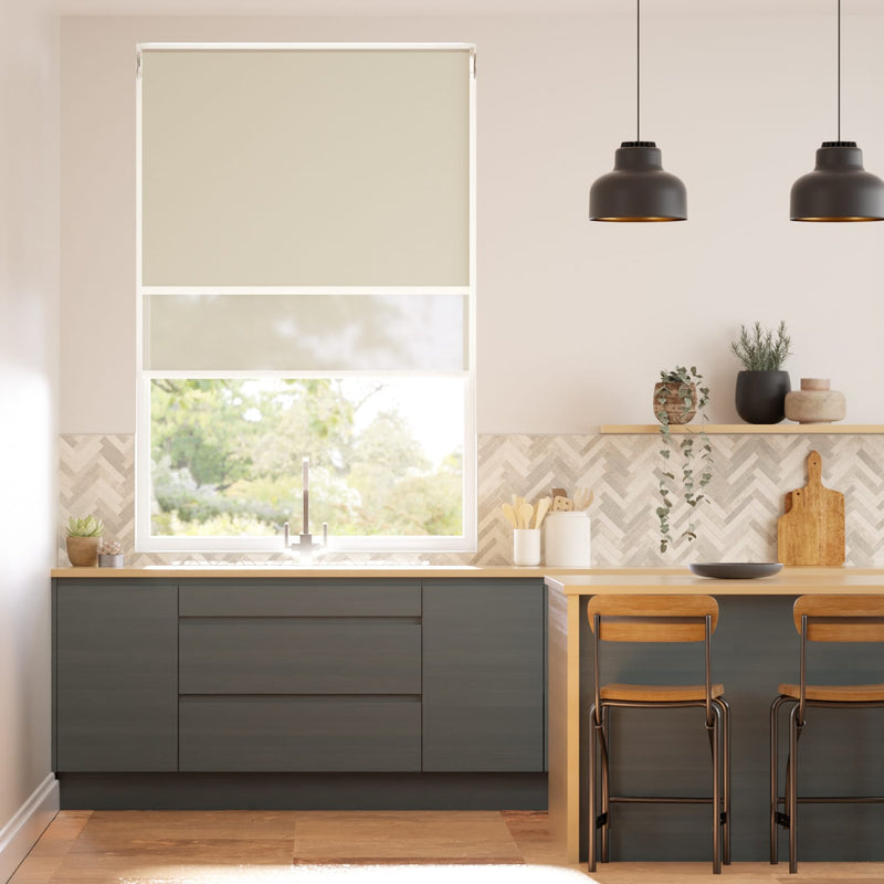 Colorized Electric Atom Beach Double Roller Blind 2404