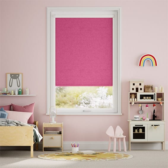 Colorized PerfectFIT Florence Blackout Fuchsia Roller Blind 2559