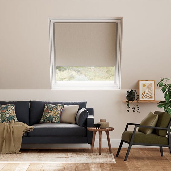 Colorized Expressions Light Taupe Blackout Blind for FAKRO® Windows 2959