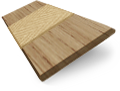 ColorizedSwatch Metropolitan Classic Oak & Buff Wooden Blind - 50mm Slat sample image 3101