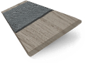 ColorizedSwatch Smoke Whisper & Grey Faux Wood Blind - 50mm Slat sample image 3144