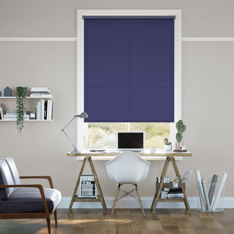 Colorized Valencia Cobalt Roller Blind 3455