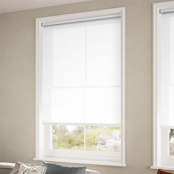 ColorizedZoom Valencia Simplicity White Roller Blind 3449
