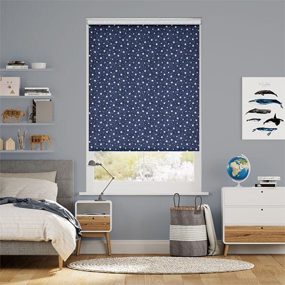 Colorized Starry Skies Blue Roller Blind 3463