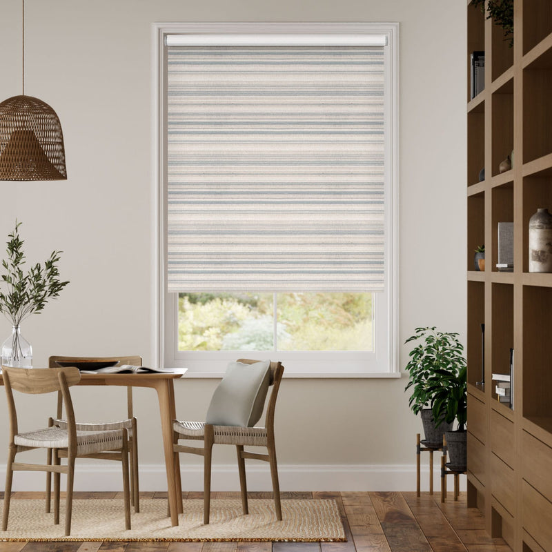 Colorized Choices Scandinavia Stripe Aqua Roller Blind 3464