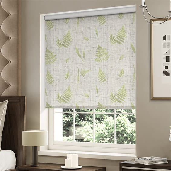 ColorizedZoom Choices Forest Fern Linen Foliage Roller Blind 3471