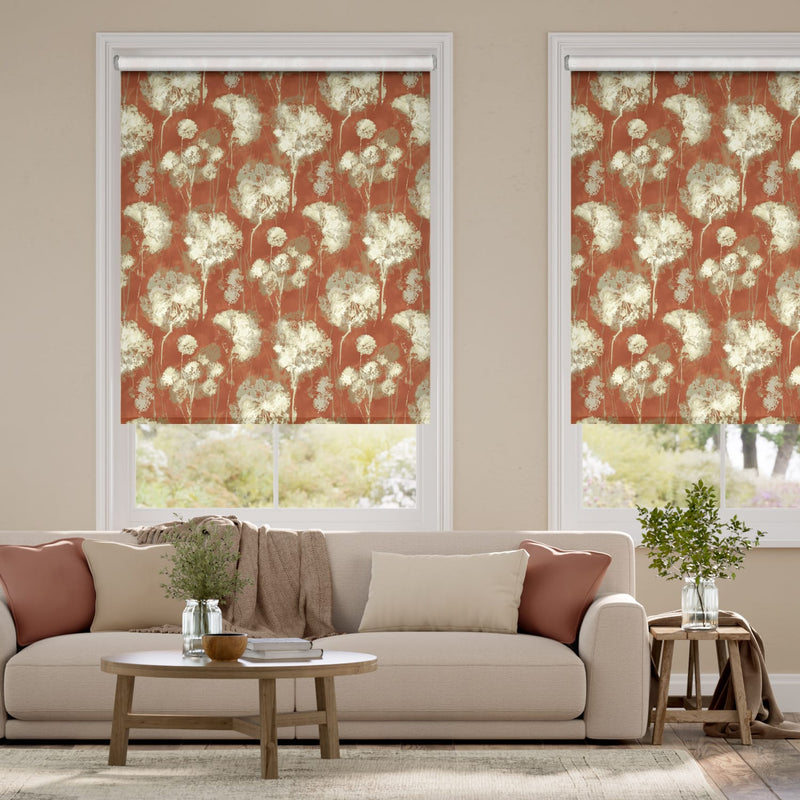 Colorized Choices Allium Linen Papaya Roller Blind 3475