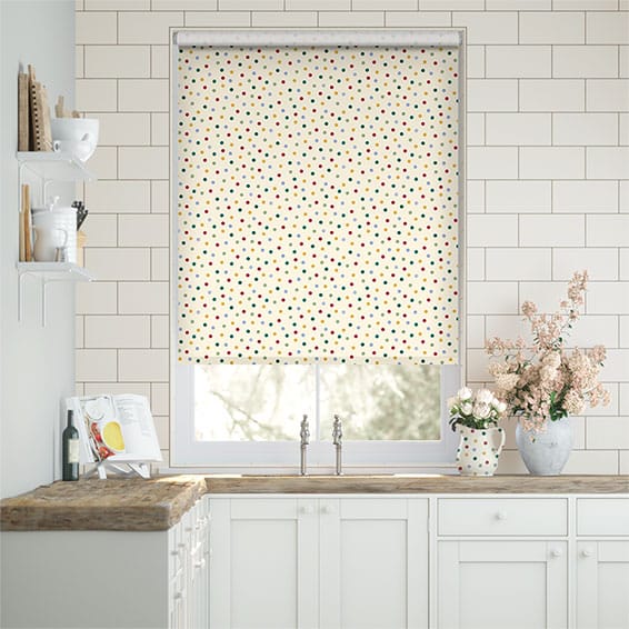 Colorized Polka Dot Multi Roller Blind 3488
