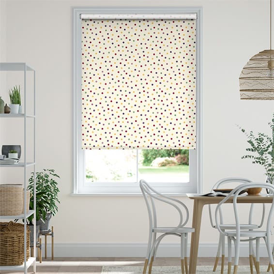 Colorized Polka Dot Purple Roller Blind 3490