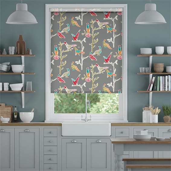 Colorized Passaro Pewter Roller Blind 3491