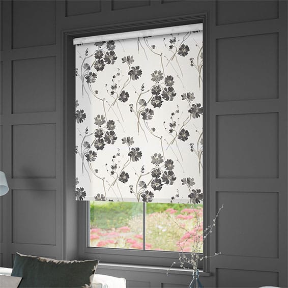 ColorizedZoom Floris Charcoal Roller Blind 3545