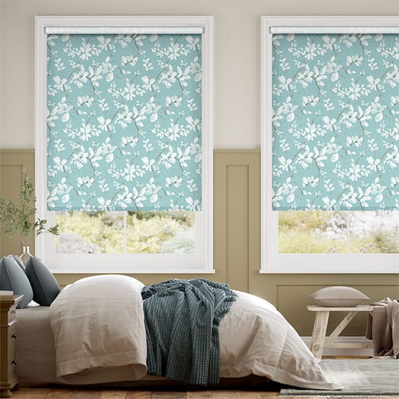 Colorized Choices Madelyn Linen Duck Egg Roller Blind 3548