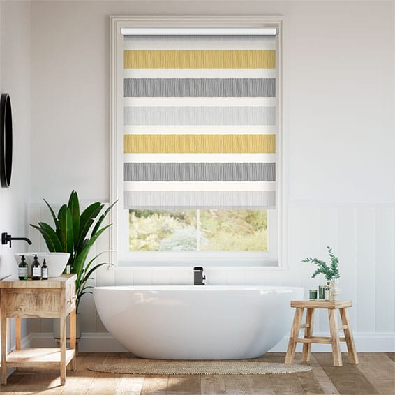 Colorized Choices Cardigan Stripe Flax Grey Roller Blind 3614