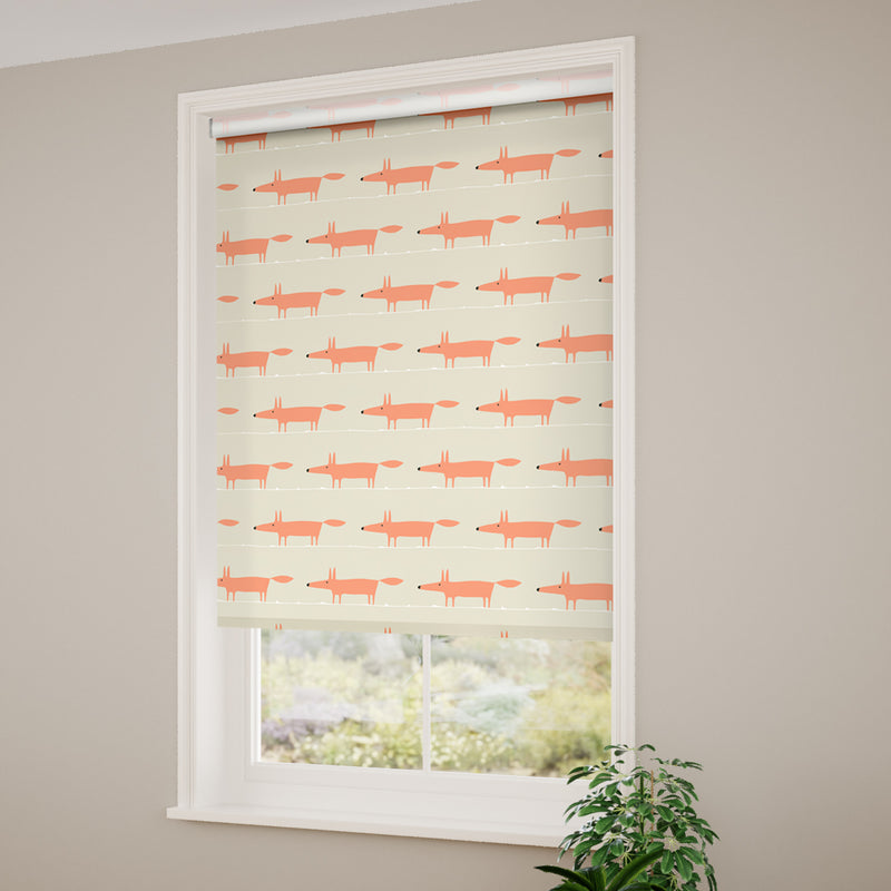 ColorizedZoom Mr Fox Mini Orange Roller Blind 3628