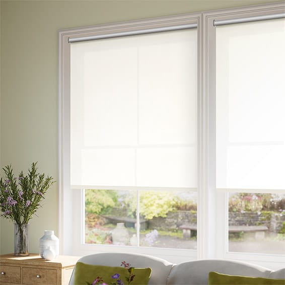 ColorizedZoom Thermal Plus Cool White  Energy Saving Roller Blind 3661