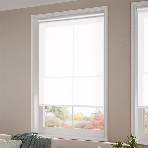 ColorizedZoom Thermal Plus White Energy Saving Roller Blind 3666