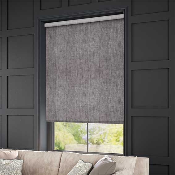 ColorizedZoom Thermal Luxe Dimout Cinder Roller Blind 3683