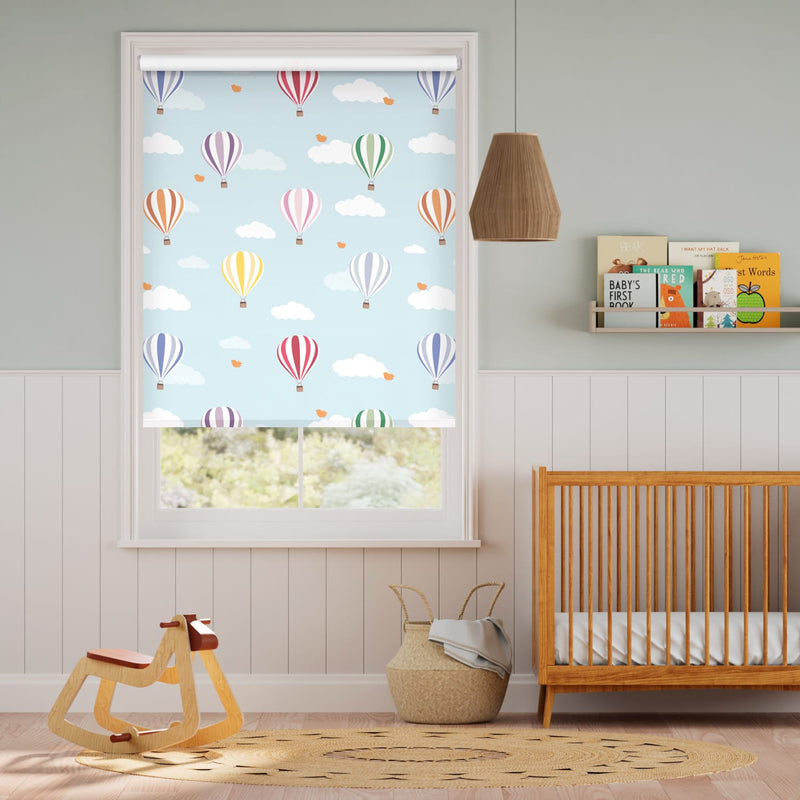 Colorized Balloons Flying High Blackout Roller Blind 3709