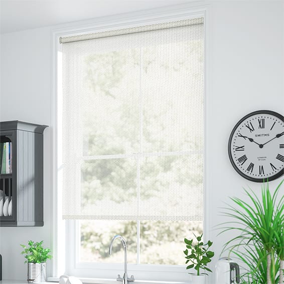 ColorizedZoom Oculus Cotton White Magic Screen Roller Blind 3735