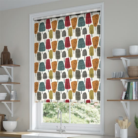 ColorizedZoom Cedar Tree Chilli Roller Blind 3749