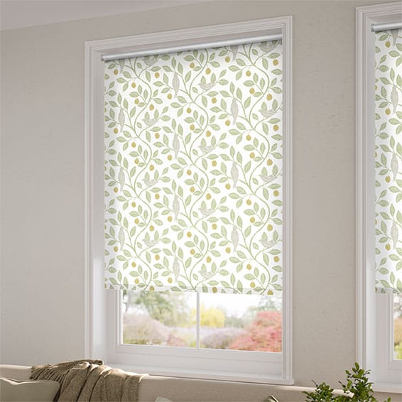 ColorizedZoom Damson Tree Sage Roller Blind 3750