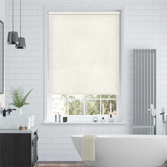Colorized Waves Blackout Cream Roller Blind 3752