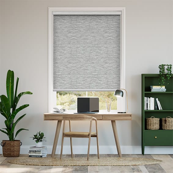 Colorized Caress Blackout Silver Roller Blind 3759