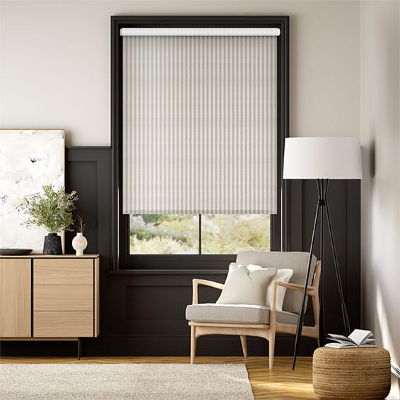 Colorized Choices Grande Stripe Linen Roller Blind 3775