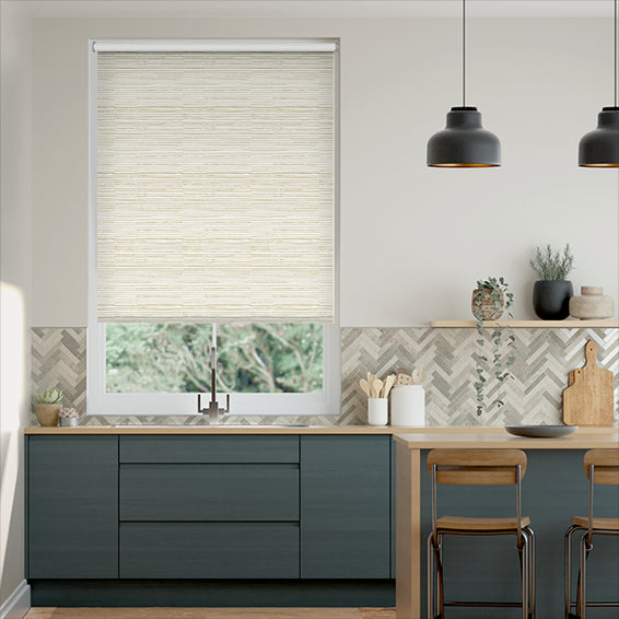 Colorized Lucius Blackout Alabaster Roller Blind 3786