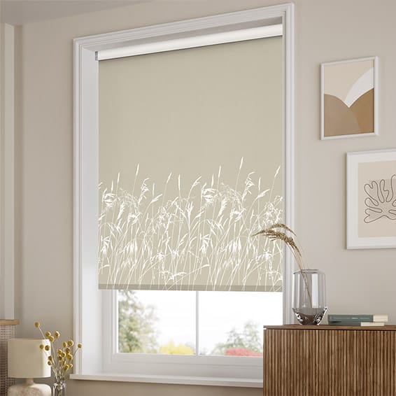 ColorizedZoom Blowing Grasses Pebble Roller Blind 3798