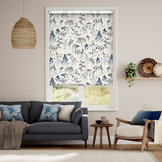 Colorized Meadow Midnight Roller Blind 3804