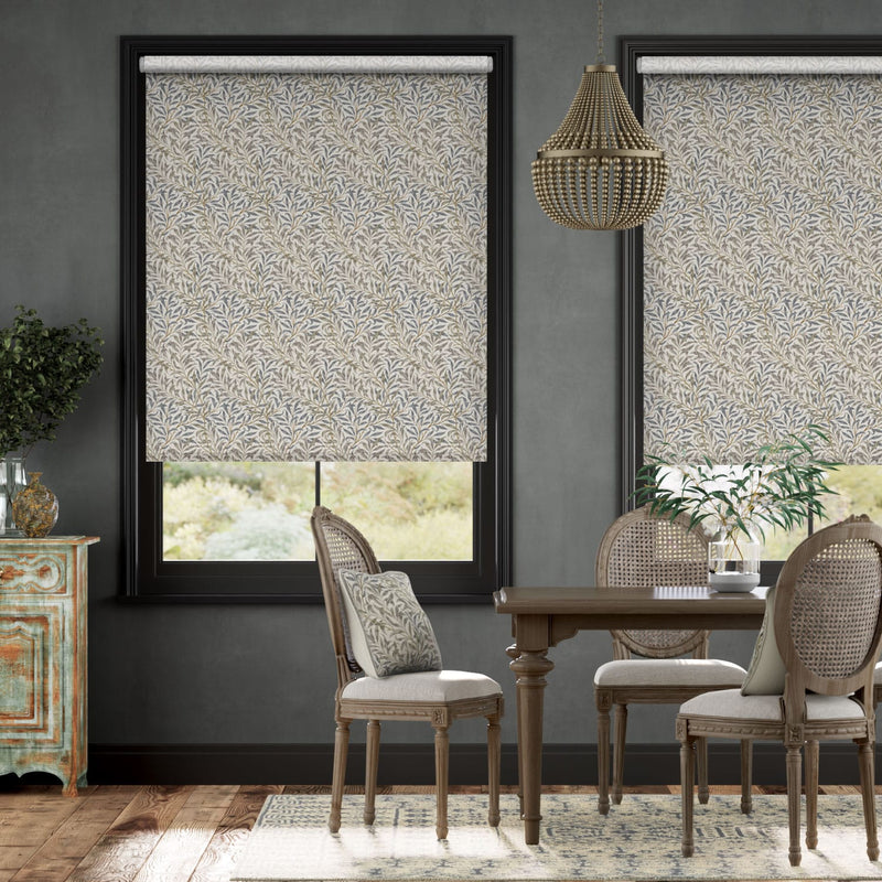 Colorized William Morris Willow Bough Mink Roller Blind 3825