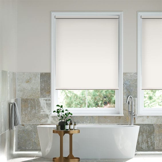 Colorized Electric Blackout Titan Alabaster Roller Blind 3830