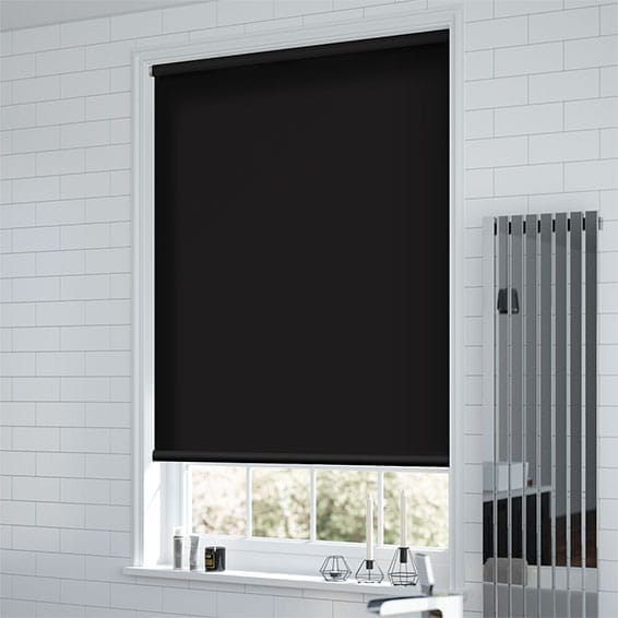 ColorizedZoom Electric Blackout Titan Atomic Black Roller Blind 3831