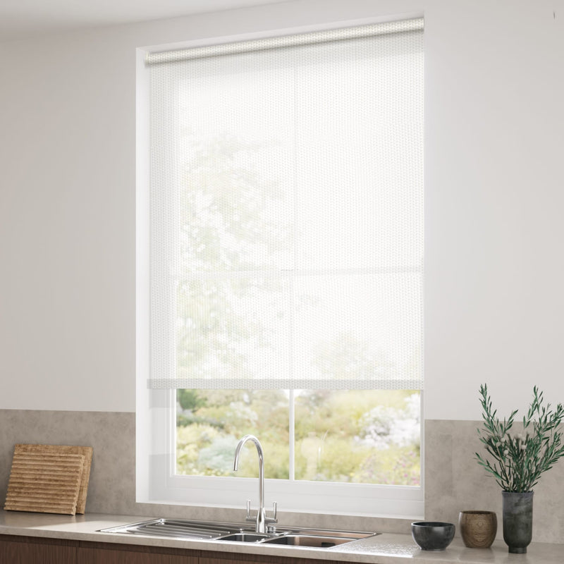 ColorizedZoom Electric Oculus Bone White  Roller Blind 3854