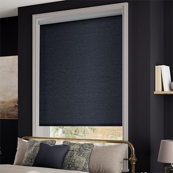 ColorizedZoom Choices Ansari Faux Silk Midnight  Roller Blind 3898