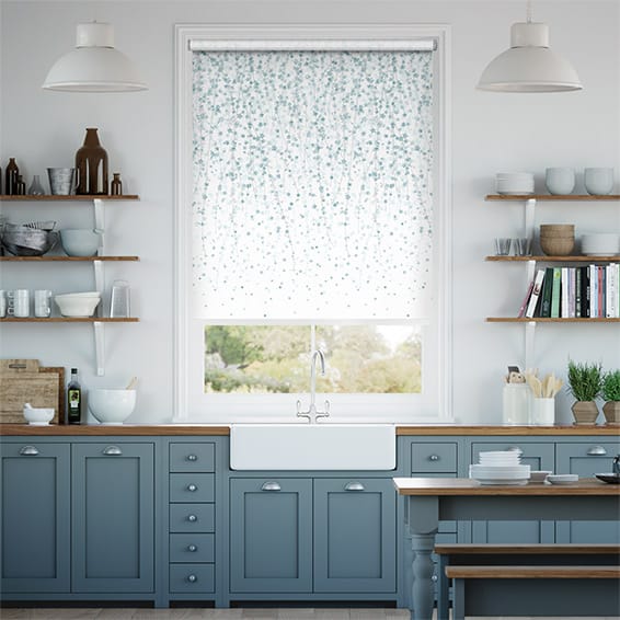 Colorized Blossom Duck Egg Roller Blind 4000