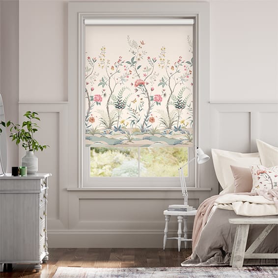 Colorized Chinoiserie Naturals Roller Blind 4010