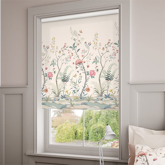 ColorizedZoom Chinoiserie Naturals Roller Blind 4010